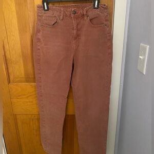 Corduroy mom straight jeans